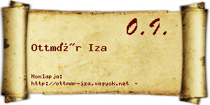 Ottmár Iza névjegykártya